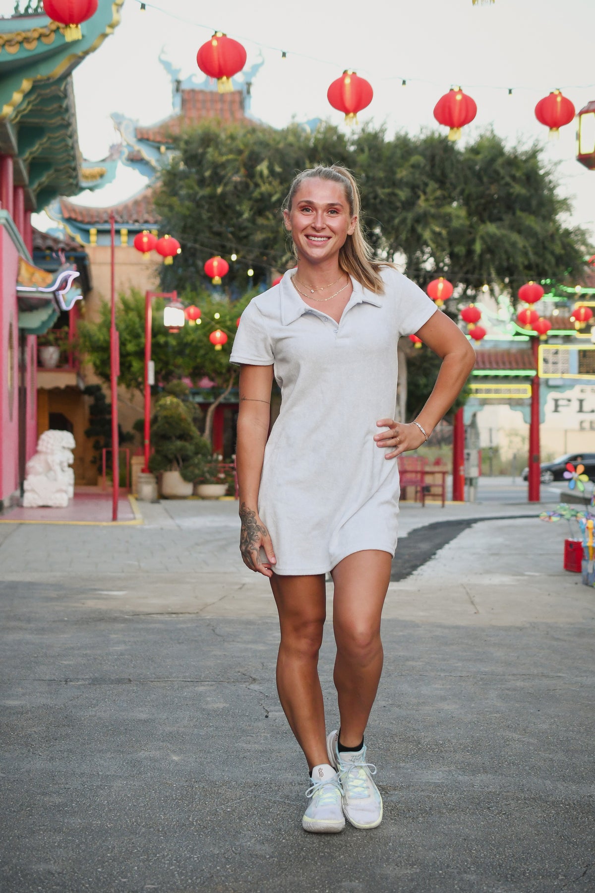 Terry mini dress