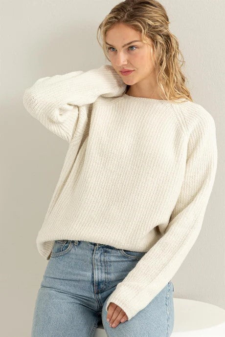 Ladies Ribbed Sweater