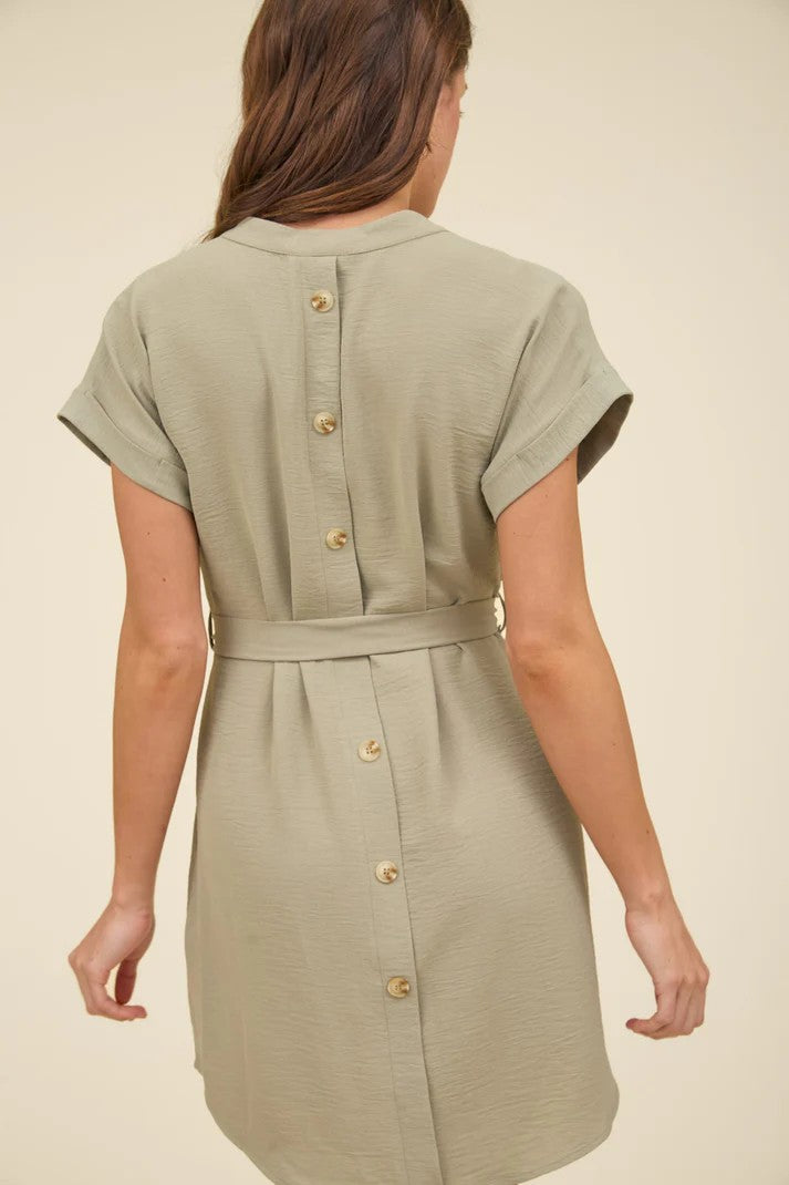 Woman's Green Mini Dress