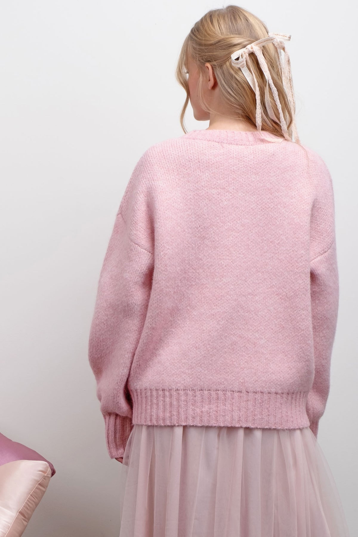 Pink Bow Sweater