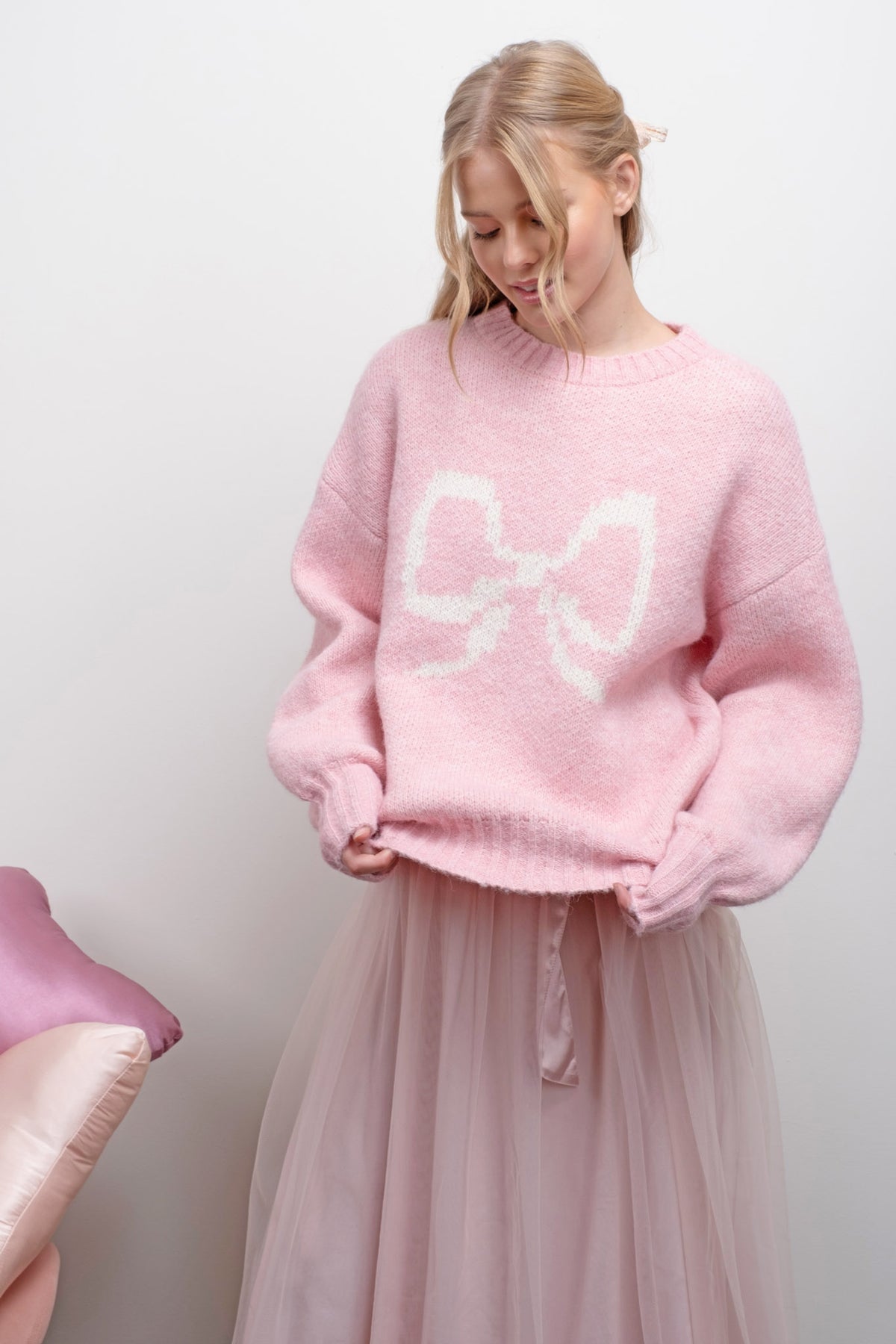 Pink Oversized Sweater