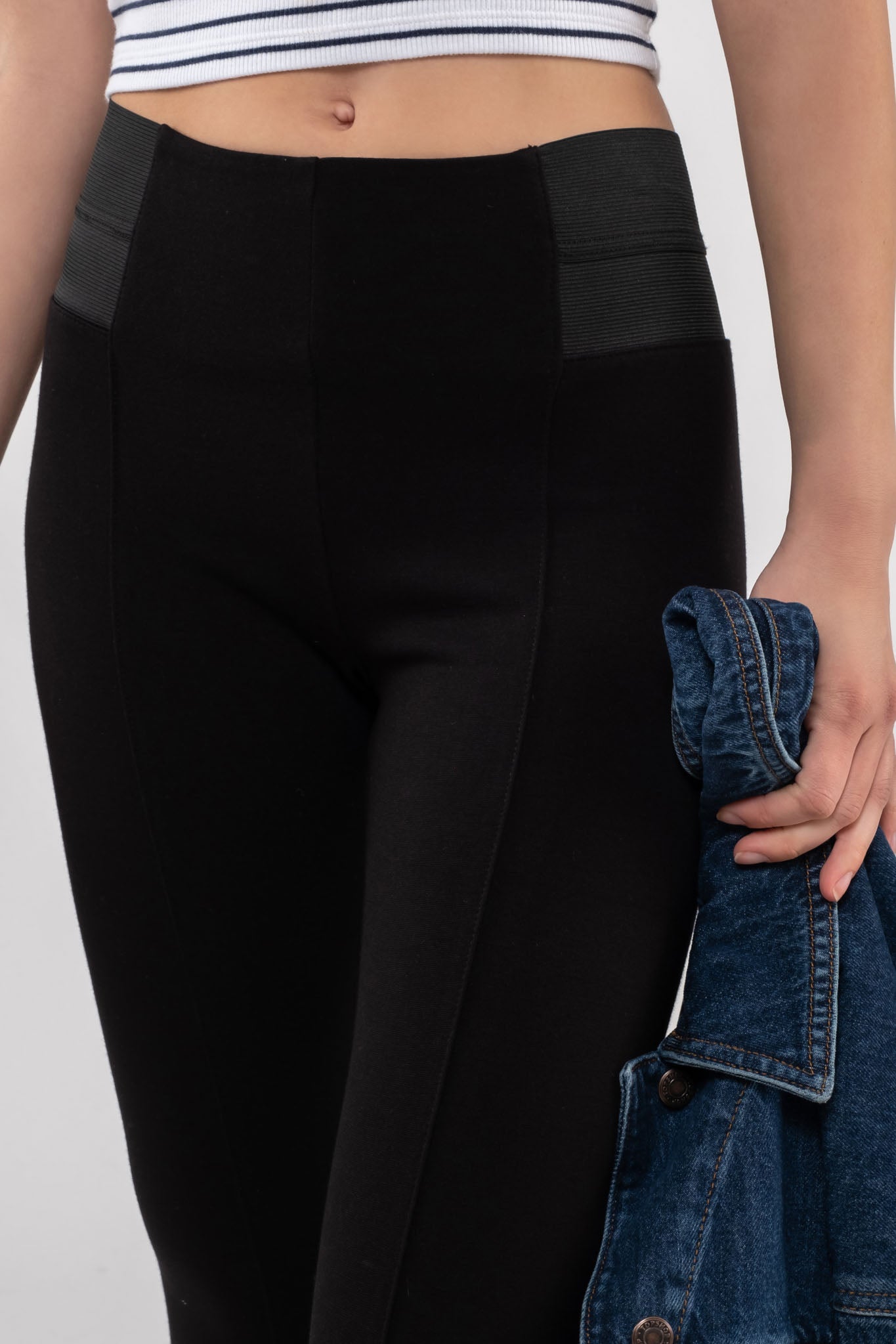 ★YOUTHBATH★Banding creases leggings_black★正規品/直送料込 Banding creases leggings_black - youthbath