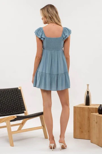 Ruched Mini Dress