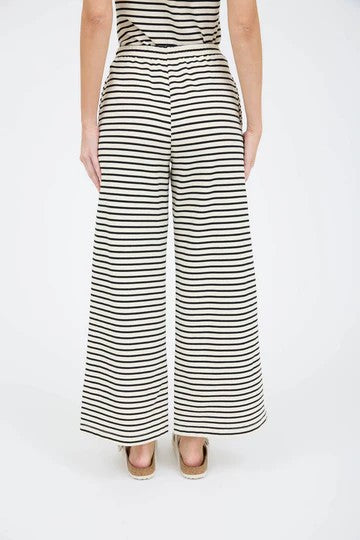Romy Striped Knit Wide Leg Pants
