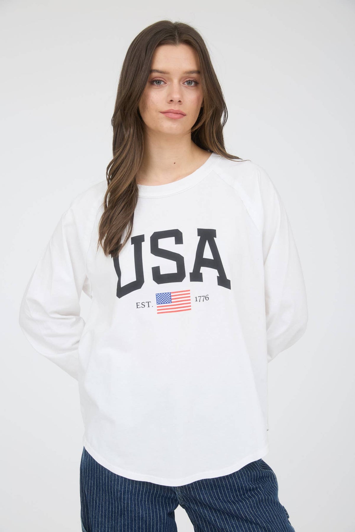 USA Graphic Long Sleeve Tee
