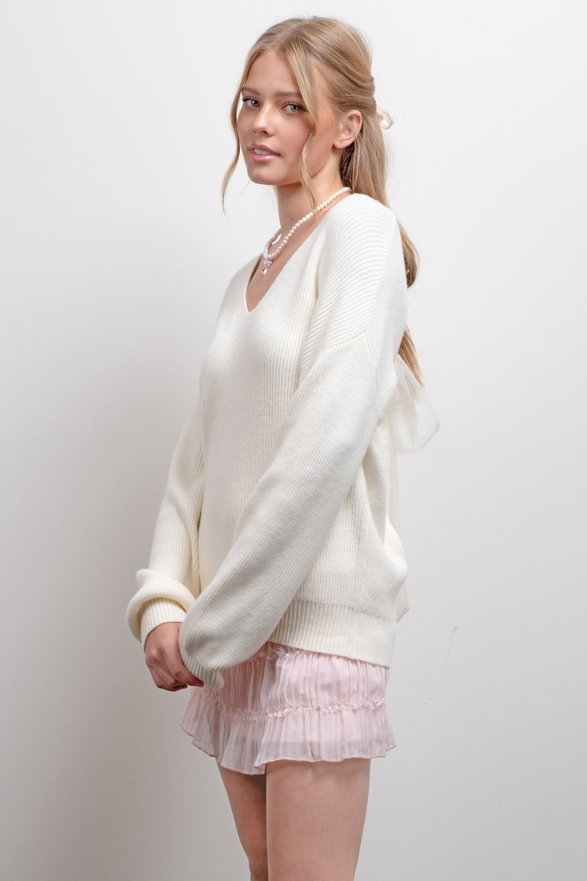 Back Bow Sweater