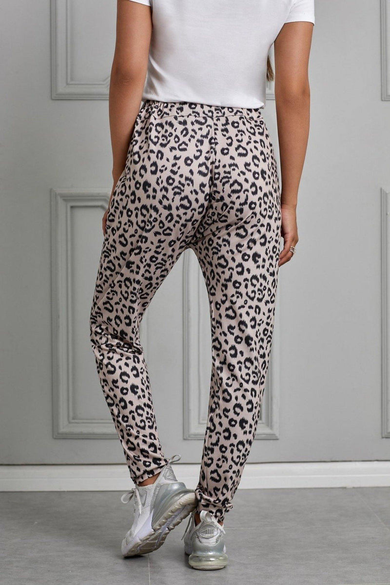 Casual Skinny Leopard Print Pants - Mirror Mirror Boutique