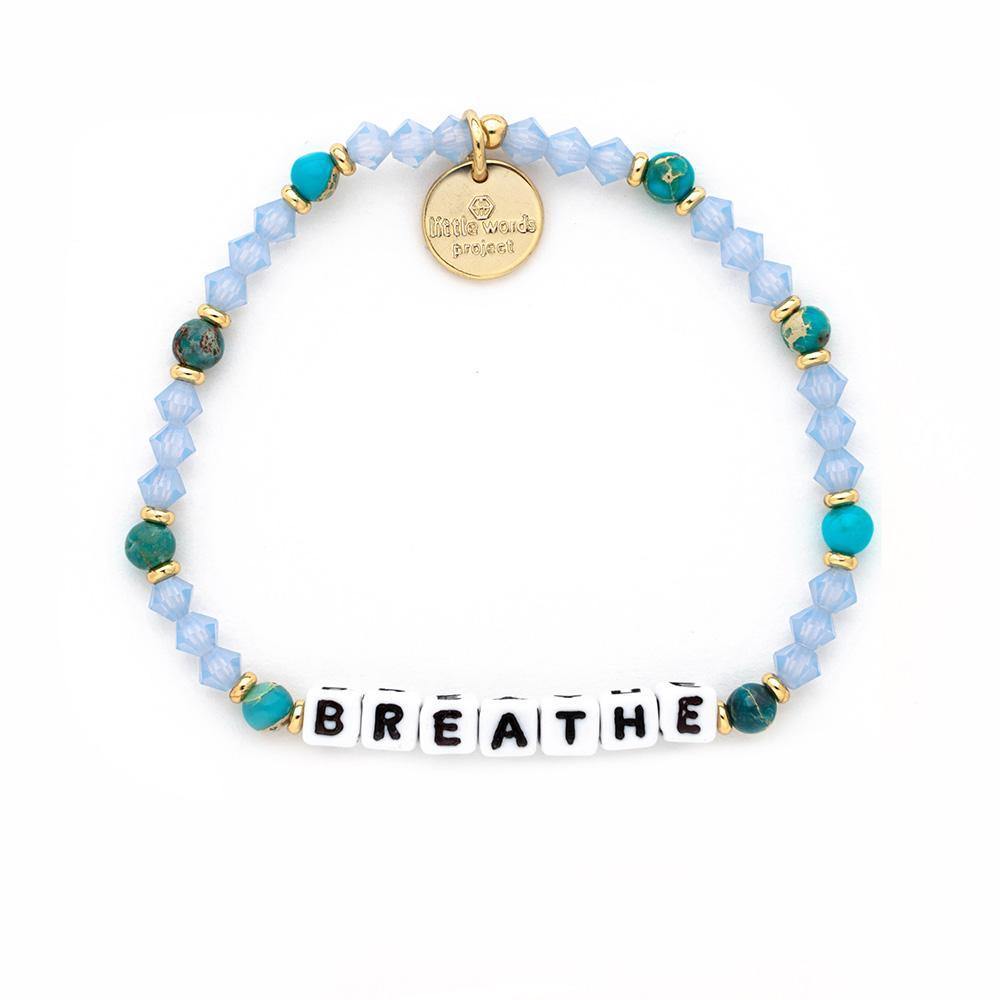 Little Words Project Bracelet - Breathe- Sea Breeze - Mirror Mirror Boutique