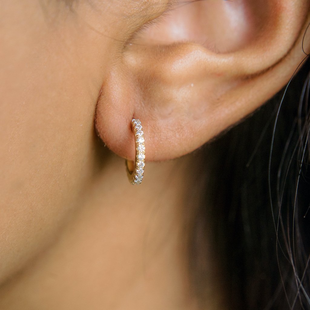 Swarovski Small Exist Crystal Hoop Earrings | Dillard's
