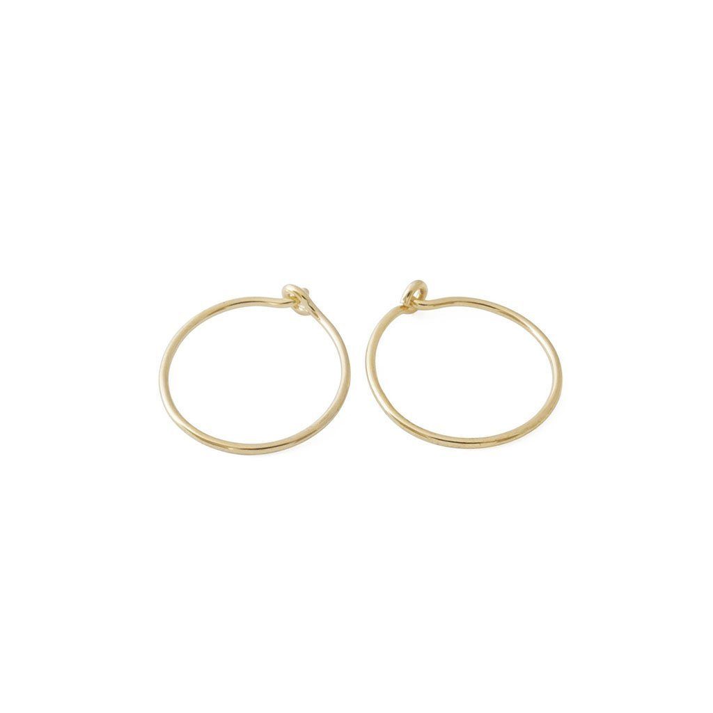 Gold Small Hoop Earrings - Mirror Mirror Boutique