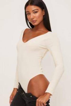 Flirty Long Sleeve Cutout Back Bodysuit - Mirror Mirror Boutique
