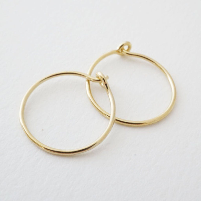 Gold Small Hoop Earrings - Mirror Mirror Boutique